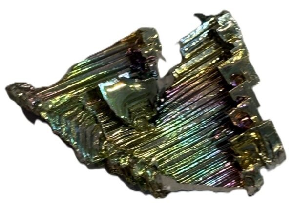 Golden bismuth hopper crystal specimen 4 sians emporium Golden bismuth hopper crystal specimen